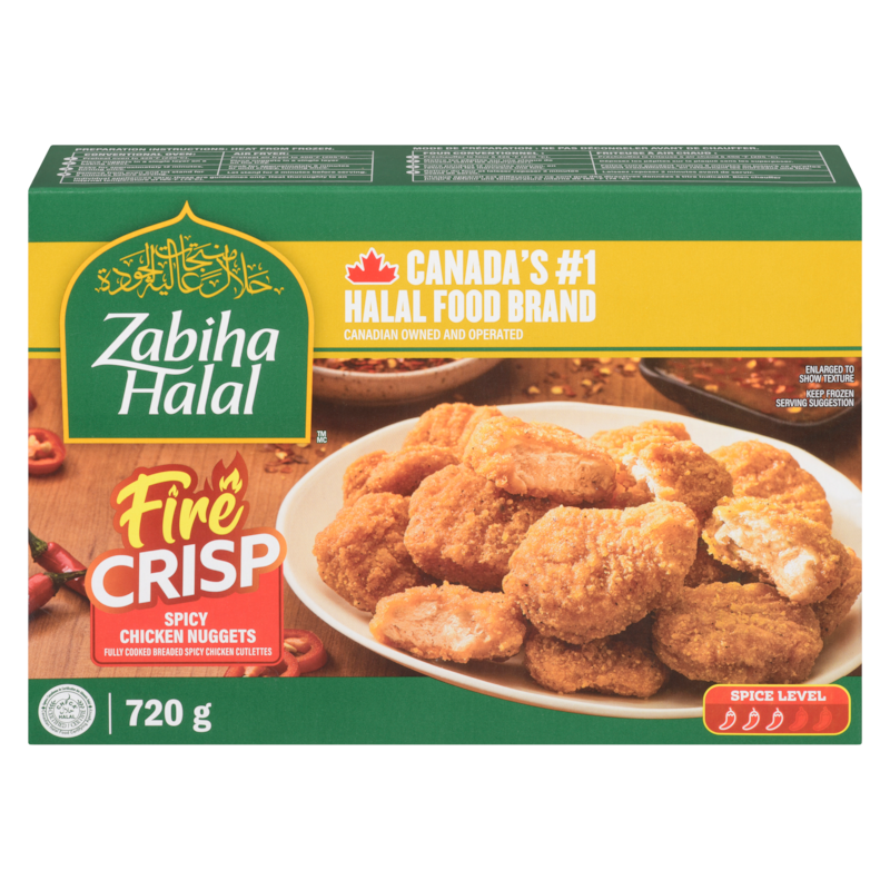 Zabiha Halal Spicy Chicken Nuggets Fire Crisp - 720 g | Real