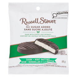 Mint Cream Centre In No Sugar Added Candy Dark Mint Patties