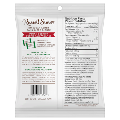 No Sugar Added Pecan Delights Bag
