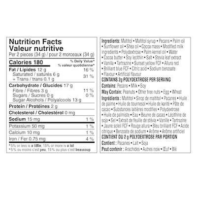 No Sugar Added Pecan Delights Bag