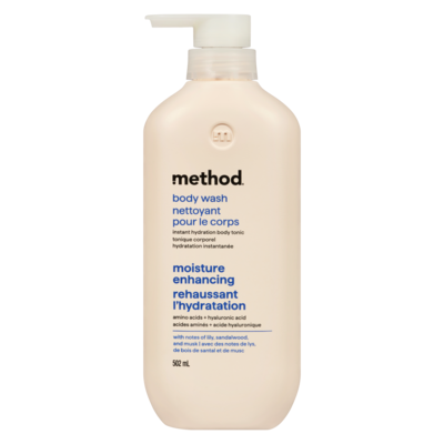 Method Nettoyant pour le corps rehaussant l'hydratation, lys 502 ml, 3,19 $/100ml
