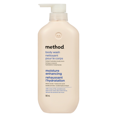 Nettoyant pour le corps rehaussant l'hydratation, lys