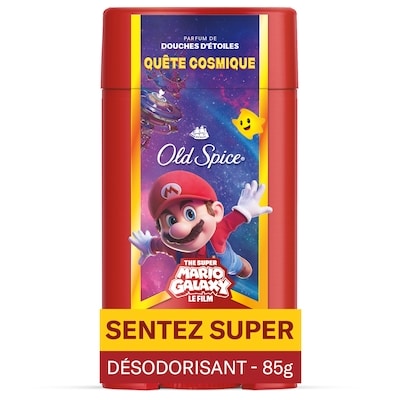 Old Spice Désodorisant pour hommes, Quête cosmique, x The Super Mario Galaxy Movie 85 g, 11,16 $/100g