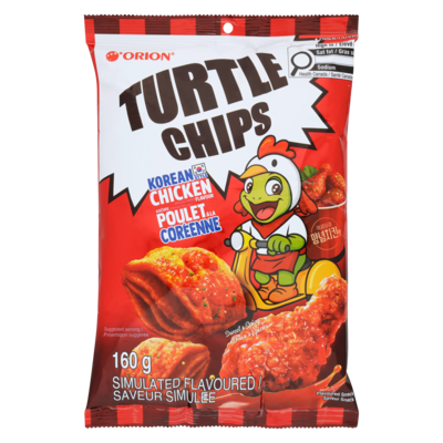 Orion Turtle Chips Korean Style Chicken 160 g, $2.99/100g