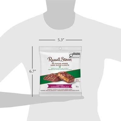 Sachet de Caramel croquant (toffee) sans sucre ajouté
