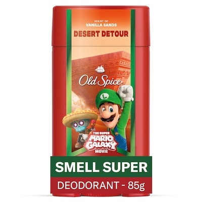 Old Spice Men’s Deodorant, Desert Detour, x The Super Mario Galaxy Movie 85 g, $11.16/100g