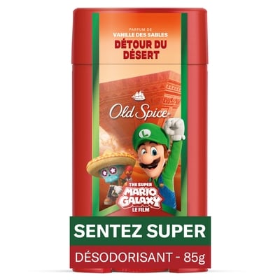 Old Spice Désodorisant pour hommes, Détour du désert, x The Super Mario Galaxy Movie 85 g, 8,82 $/100g
