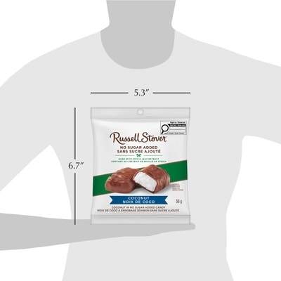 Sachet de bonbons à la noix de coco sans sucre ajouté