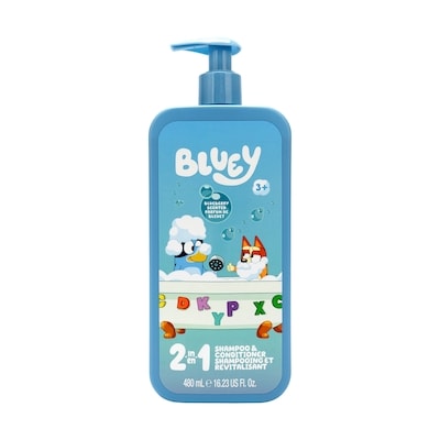 BLUEY Shampooing et revitalisant 2 en 1, bleuet 480 ml, 1,77 $/100ml
