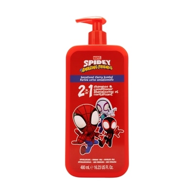 Marvel Shampooing et revitalisant 2-en-1 pour enfants, parfum cerise sensationnelle 480 ml, 1,77 $/100ml