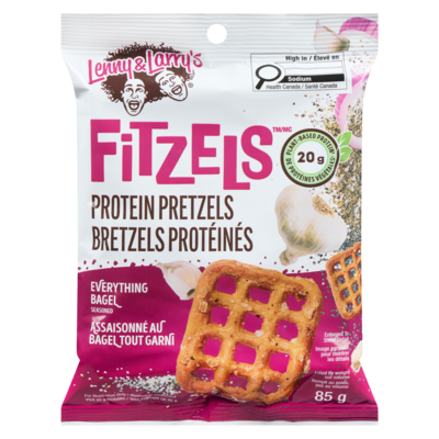 Lenny & Larry's Protein Pretzels Everything Bagel Seasoned 85 g, $7.05/100g