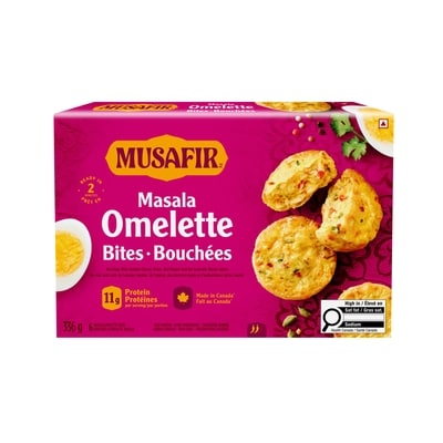 MUSAFIR Bouchées domelette au masala 336 g, 2,97 $/100g