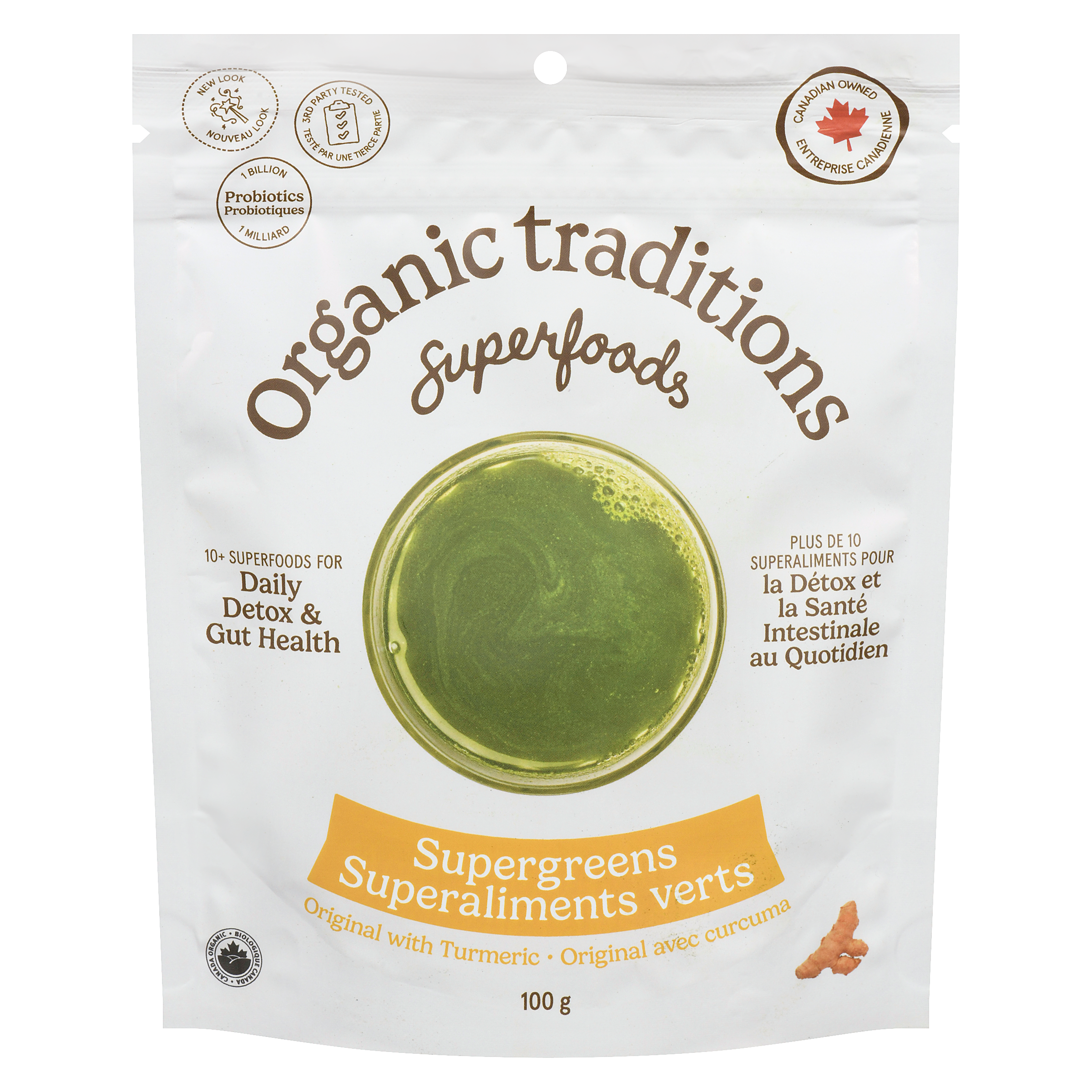 Organic Traditions Superfoods superaliments verts 100 g, 21,99 $/100g