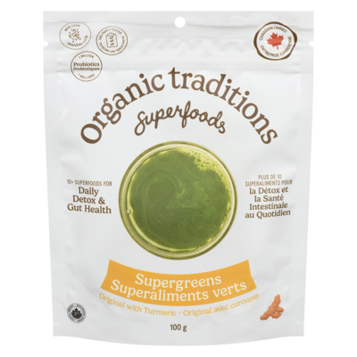 Organic Traditions Superfoods superaliments verts 100 g, 21,99 $/100g