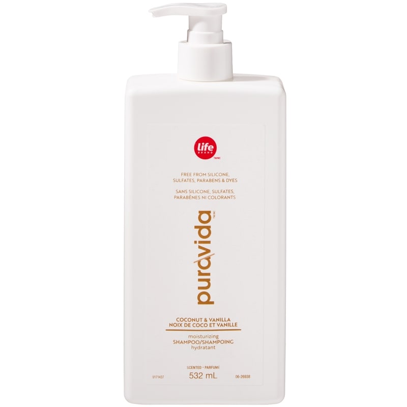 PuraVida Moisturizing Shampoo, Coconut & Vanilla 