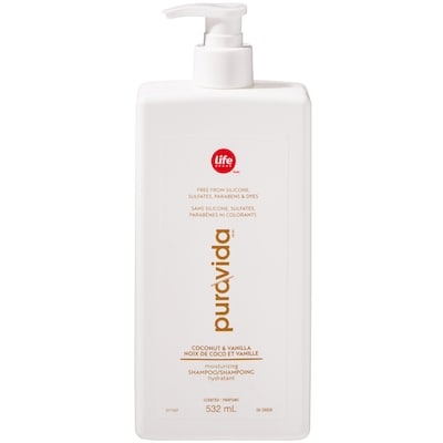 Life PuraVida shampooing hydratant noix de coco et vanille 532 ml, 1,50 $/100ml
