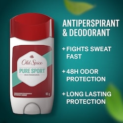 Old Spice Men's High Endurance Anti-Perspirant Deodorant, Pure
