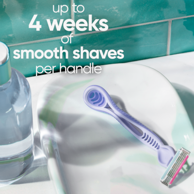 Simply 3 Reveal Disposable Razors, 4 Count