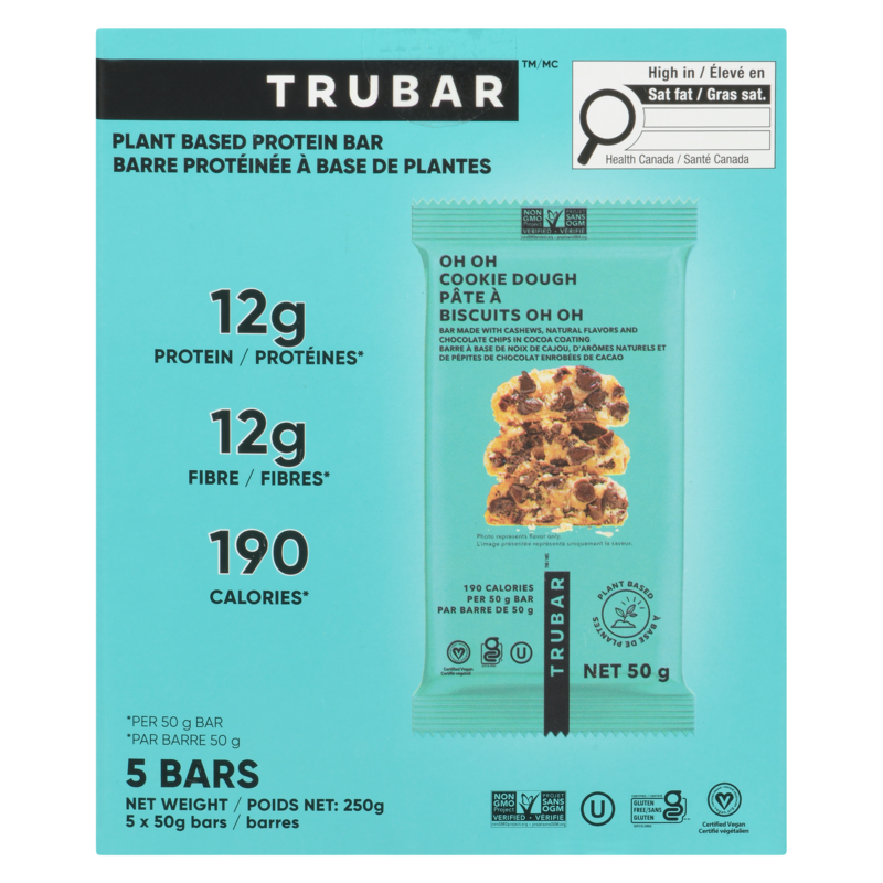 Plant Based Protein Bar Oh Oh Cookie Dough