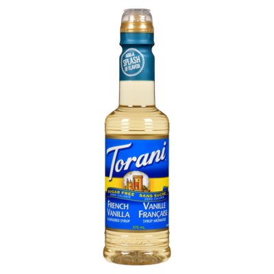 Torani Sirop sans sucre vanille française 375 ml, 2,00 $/100ml