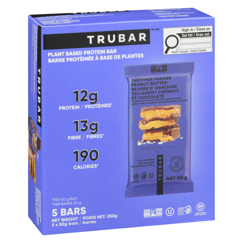 Plant Based Protein Bar Smother Fudger Peanut Butter