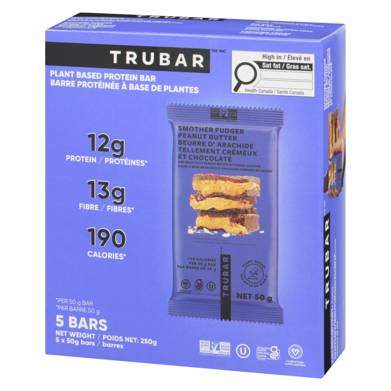 Plant Based Protein Bar Smother Fudger Peanut Butter