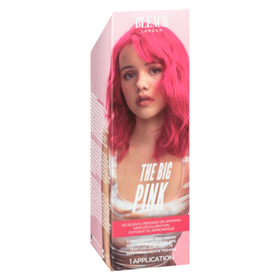 Teinture soin directe semi-permanente végane the big pink
