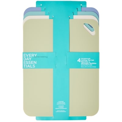 Everyday Essentials Planches à découper flexibles en polypropylène, ensemble de 4 4 ea, 2,50 $/1ch