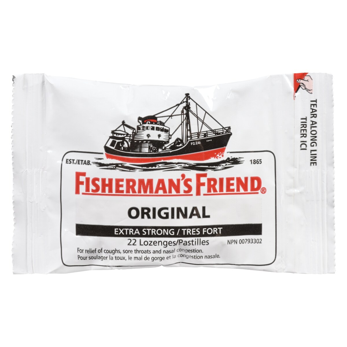 Fisherman’s Friend Pastilles original tres fort 22 ea, 0,13 $/1ch