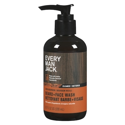 Every Man Jack Beard+Face Wash Aged Bourbon 200 ml, $8.50/100ml