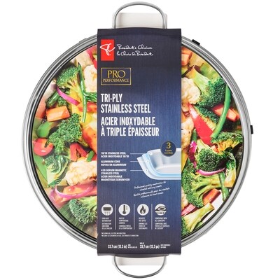 le Choix du Président Wok en acier inoxydable à tripe épaisseur Pro Performance 1 ea, 48,00 $/1ch