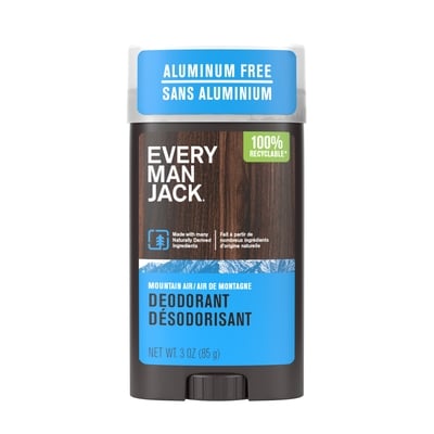 Every Man Jack Aluminum Free Deodorant, Mountain Air 85 g, $12.93/100g