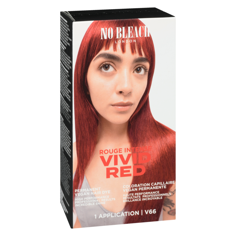 Permanent Vegan Hair Dye V66 Vivid Red
