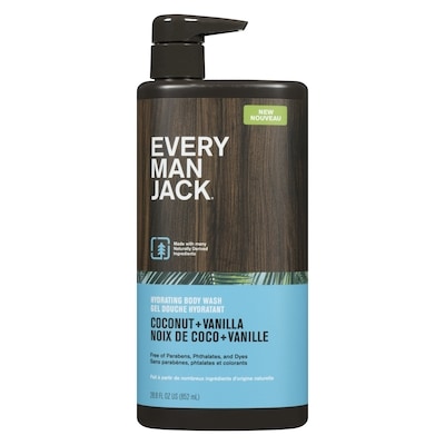 Every Man Jack Hydrating Body Wash Coconut + Vanilla 852 ml, $2.58/100ml