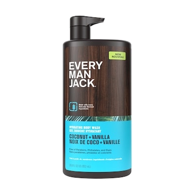 Every Man Jack Gel douche, Noix de coco + Vanille 852 ml, 1,88 $/100ml