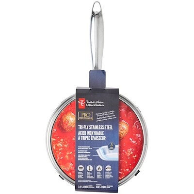 le Choix du Président Casserole en acier inoxydable à tripe épaisseur Pro Performance – 3 pte 1 ea, 35,00 $/1ch