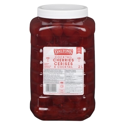 Daltons Cerises à cocktail avec tiges 2 l, 1,00 $/100ml