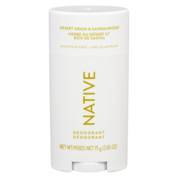 Native Deodorant Stick, Desert Grass & Sandalwood - 75 g | Zehrs