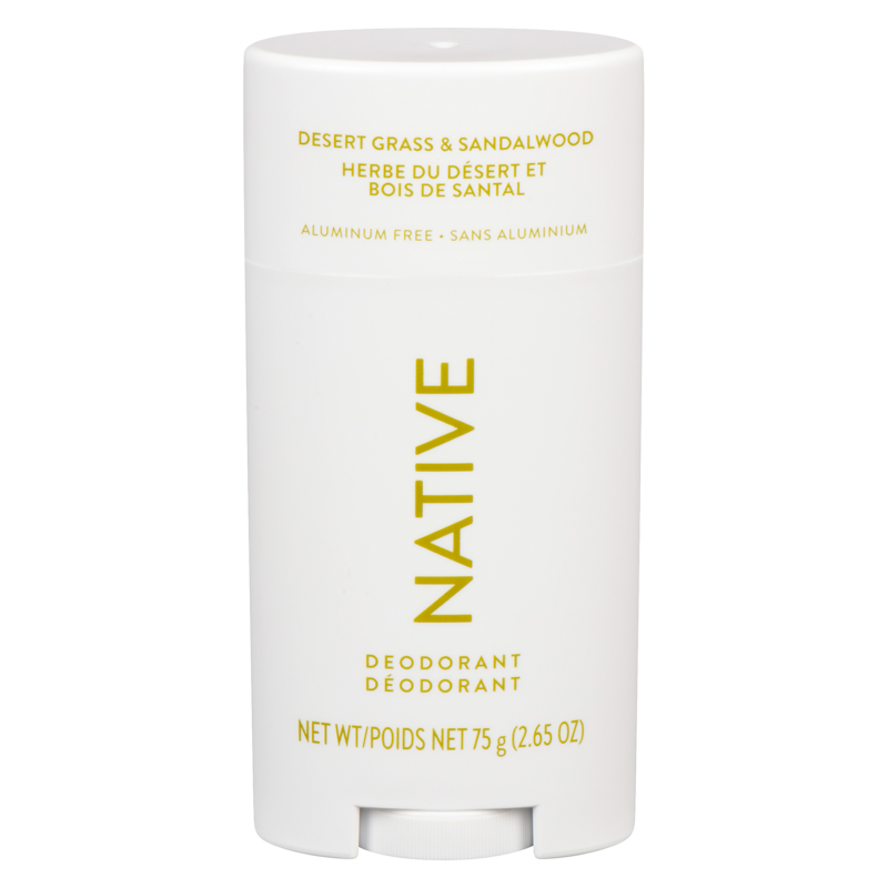 Native Deodorant Stick, Desert Grass & Sandalwood - 75 g | Zehrs