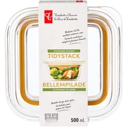 President's Choice TidyStack Glass Container - 500 mL 1 ea, $8.00/1ea