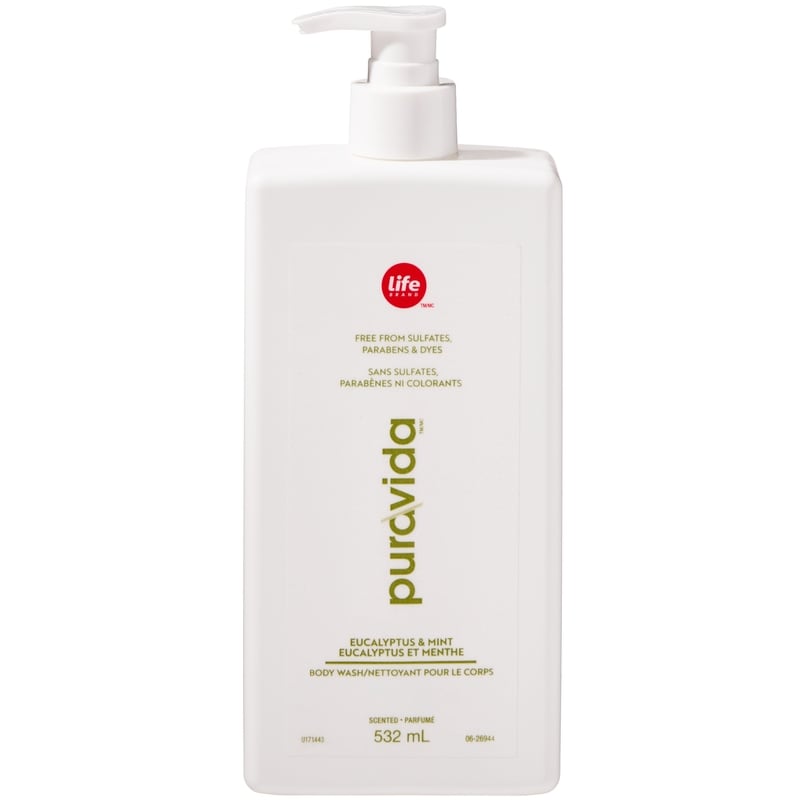 PuraVida Body Wash, Eucalyptus & Mint 