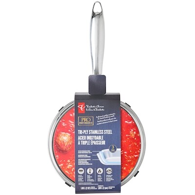 le Choix du Président Casserole en acier inoxydable à tripe épaisseur Pro Performance – 2 pte 1 ea, 30,00 $/1ch