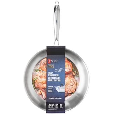 President's Choice Pro Performance Tri-Ply Stainless Steel Skillet - 12 in 1 ea, $35.00/1ea