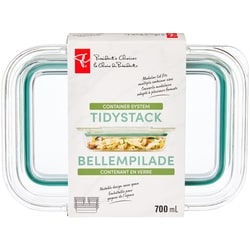 President's Choice TidyStack Glass Container - 700 mL 1 ea, $8.00/1ea