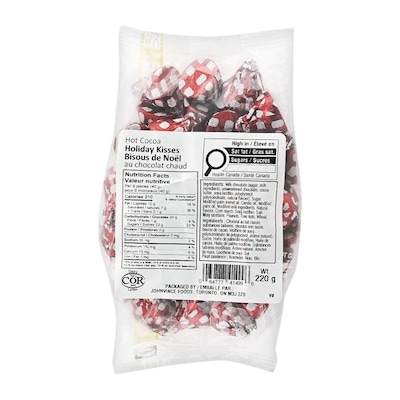 Johnvince Foods Holiday Hot Coco Kisses 220 g, $3.64/100g