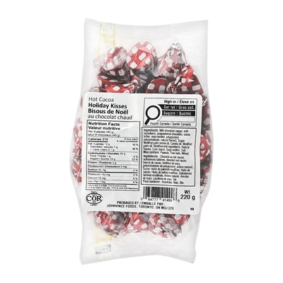 Johnvince Foods Baisers au chocolat chaud des fêtes 220 g, 3,64 $/100g