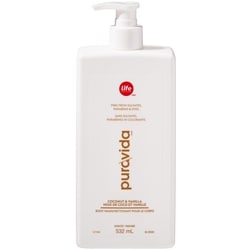 Life Brand Puravida Coconut and Vanilla Scented Body Wash 532 ml, $1.50/100ml