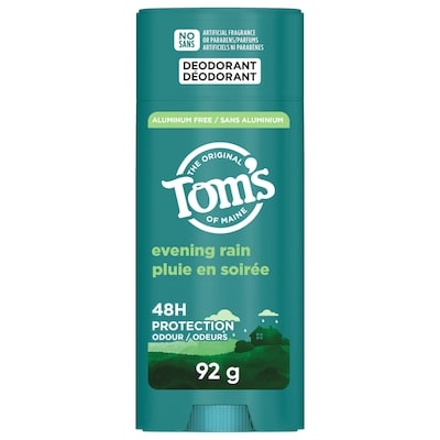 Tom’s of Maine Déodorant naturel pluie en soirée sans aluminium 92 g, 14,12 $/100g