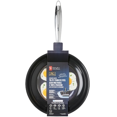 President's Choice Pro Performance Ceramic Coated Tri-Ply Stainless Steel Skillet - 10 in 1 ea, $30.00/1ea