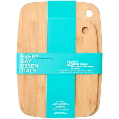 Everyday Essentials Ensemble de 2 planches à découper bambou 1 ea, 14,00 $/1ch